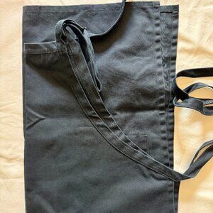 Port Authority Bib Aprons Set of 5 Black Full Length Chef Server Aprons